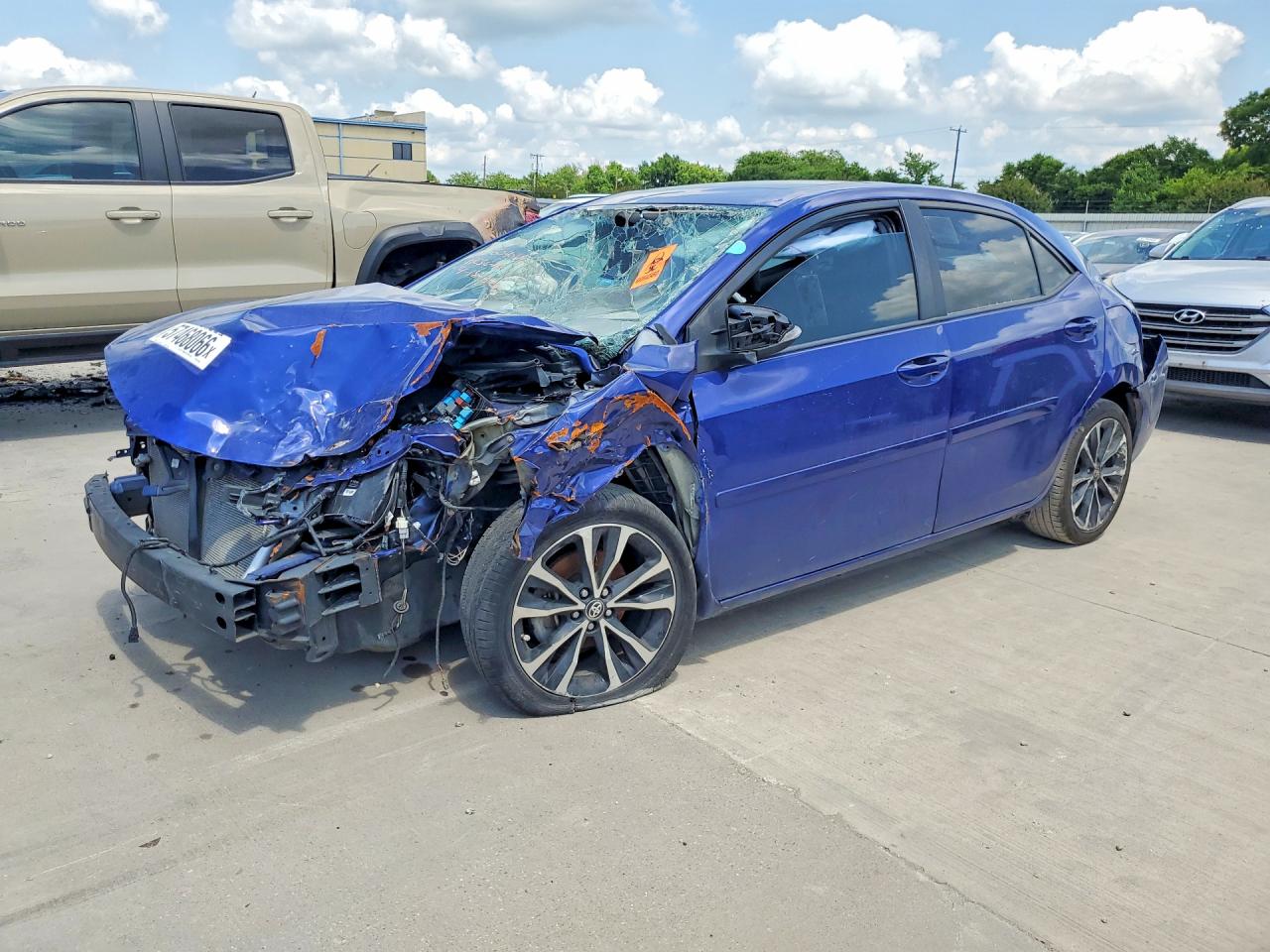 2019 Toyota Corolla VIN 5YFBURHEXKP925363 COPART salvage auction — Front End, TX - CERTIFICATE OF TITLE, sold $3,300 on 2026-07-08 (photo 1)
