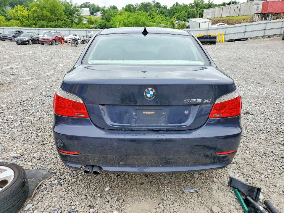 2008 BMW 5er VIN WBANV13588BZ45165 COPART salvage auction — MECHANICAL, Oh - Cert Of Title-Salvage, sold $275 on 2026-07-31 (photo 6)