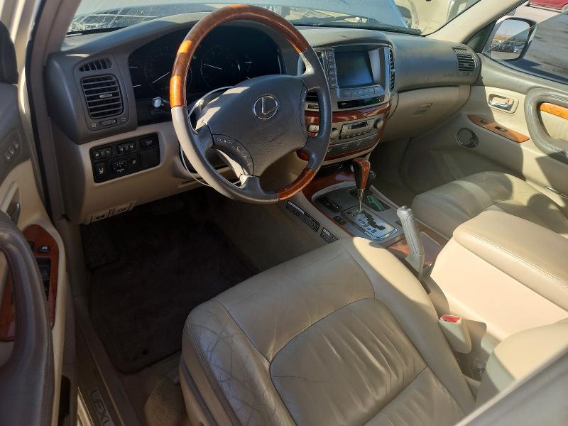 2007 Lexus Lx 470 VIN JTJHT00W774026304 COPART salvage auction — FRONT END, Az - Cert Of Title - Salvage, sold $5,800 on 2026-07-26 (photo 8)