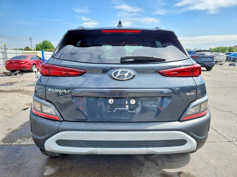 2022 Hyundai Kona VIN KM8K6CAB3NU828936 COPART salvage auction — FRONT END, CO - PUBLIC - SALVAGE TITLE, sold $2,950 on 2026-07-27 (photo 6)