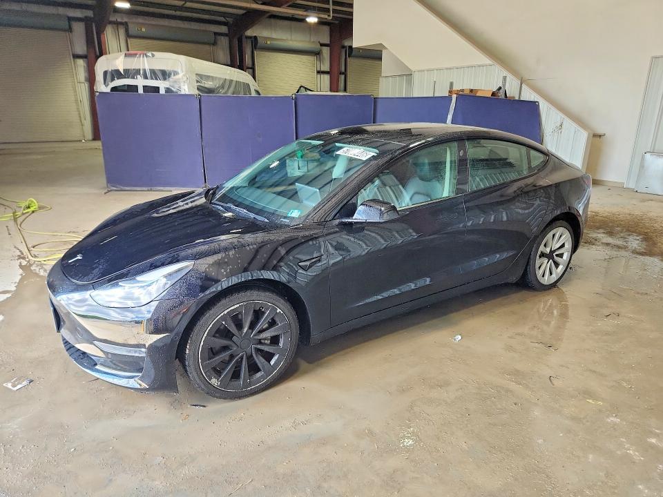 2022 Tesla Model 3 VIN 5YJ3E1EB9NF304936 COPART salvage auction — REAR END, Il - Certificate Of Title, sold $9,800 on 2026-07-06 (photo 1)