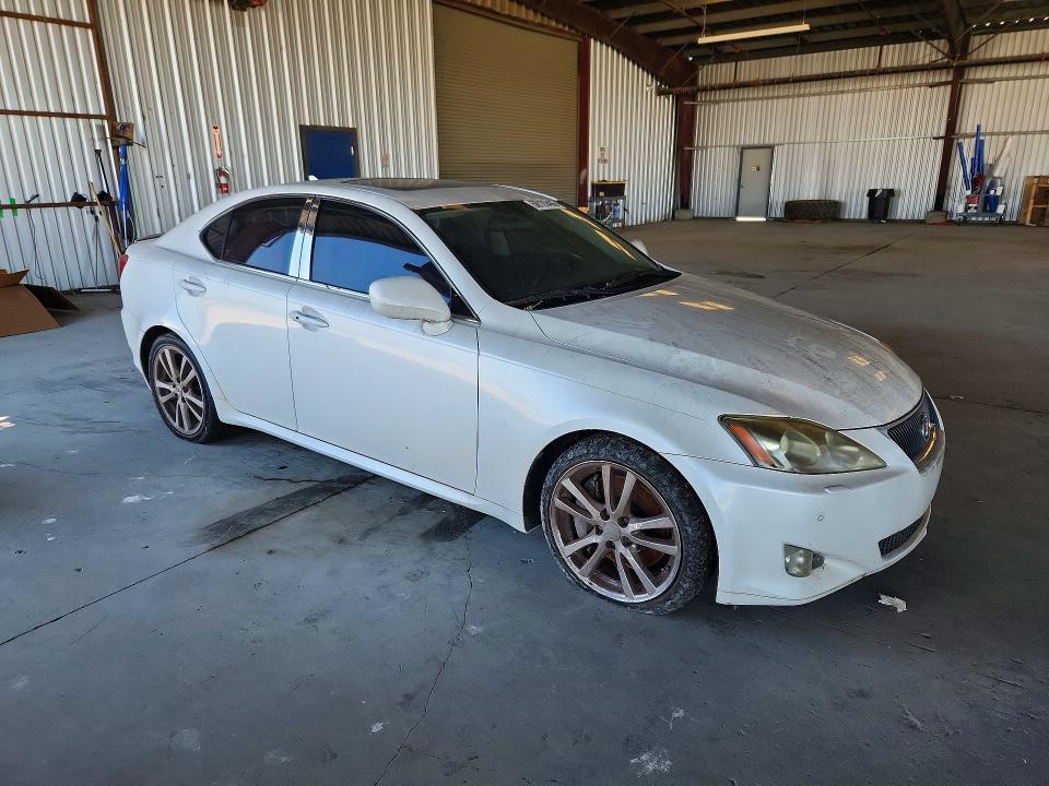 2007 Lexus Is VIN JTHBE262275012113 COPART salvage auction — FRONT END, Ca - Dis/Dlr/Exp Clean W/Salv Hist, sold $250 on 2026-07-30 (photo 4)