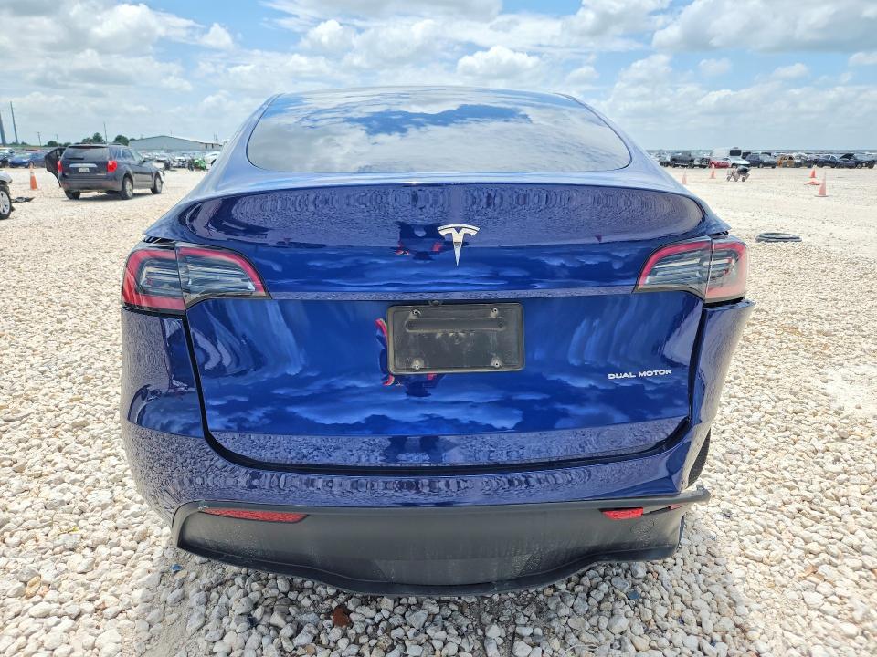 2024 Tesla VIN 7SAYGDEE9RA333290 COPART salvage auction — REAR END, TX - SALVAGE VEHICLE TITLE (P), sold $2,200 on 2026-07-30 (photo 6)