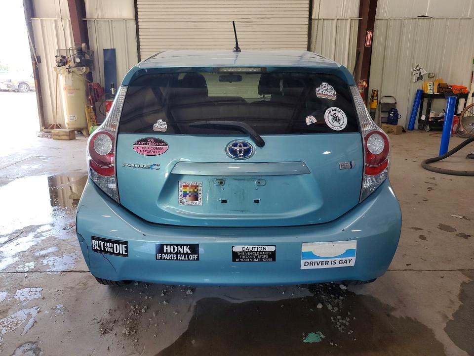 2014 Toyota Prius VIN JTDKDTB36E1069458 COPART salvage auction — REAR END, Pa - Non Public Clean Title, sold $1,500 on 2026-07-19 (photo 6)