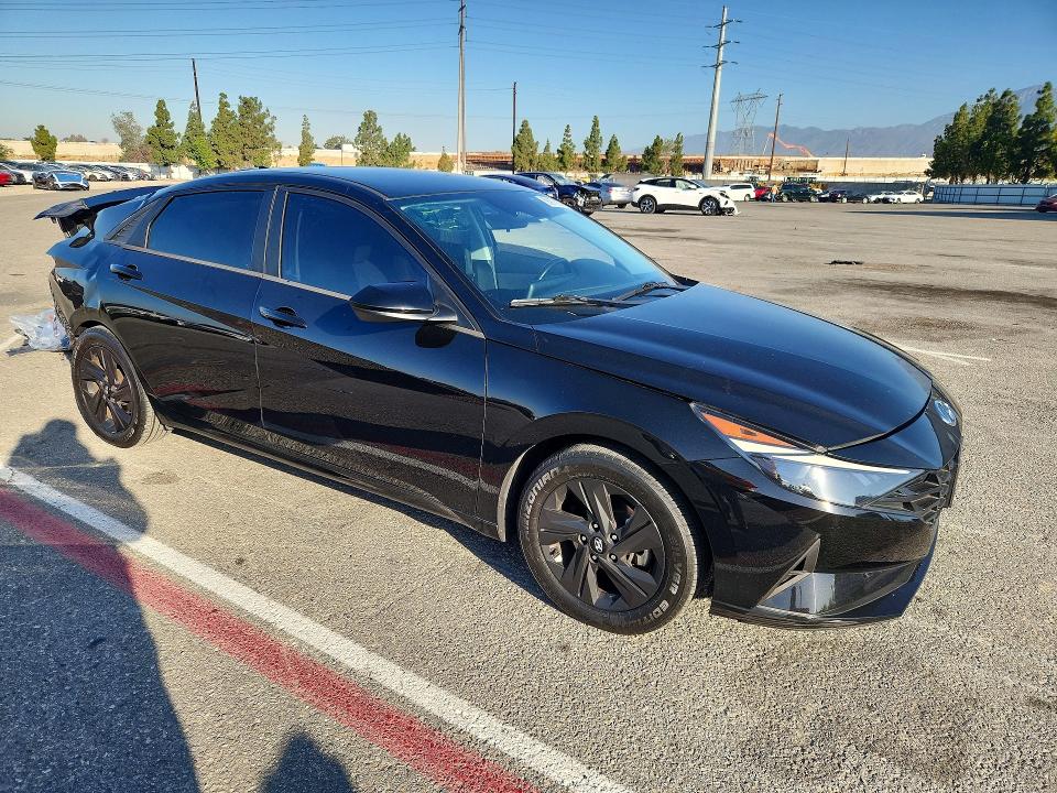 2021 Hyundai Elantra VIN 5NPLS4AG3MH031536 COPART salvage auction — REAR END, Ca - Salvage Certificate, sold $2,300 on 2026-07-28 (photo 4)