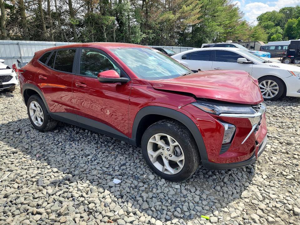 2025 Chevrolet Trax VIN KL77LFEP2SC071214 COPART salvage auction — FRONT END, Pa - Cert Of Salv-R=Reconstructed, sold $4,600 on 2026-07-15 (photo 4)