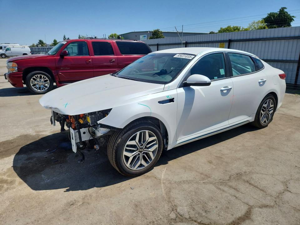 2020 Kia Optima VIN KNAGU4LE4L5037235 COPART salvage auction — FRONT END, Ca - Salvage Certificate, sold $2,350 on 2026-07-10 (photo 1)