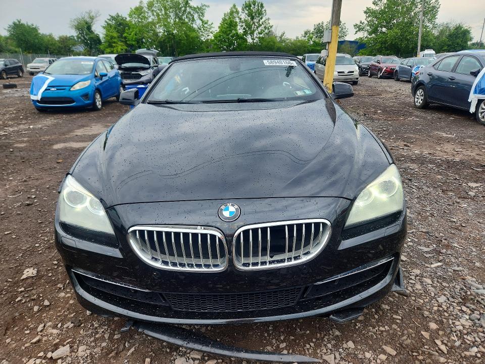 2012 BMW 6er VIN WBALZ3C54CDL72916 COPART salvage auction — SIDE, Pa - Certificate Of Salvage, sold $2,500 on 2026-07-13 (photo 5)