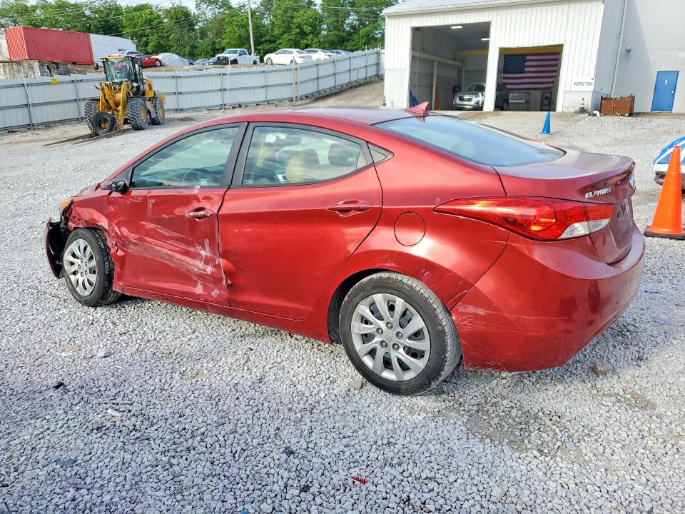 2012 Hyundai Elantra VIN KMHDH4AE6CU404912 COPART salvage auction — SIDE, Oh - Cert Of Title-Salvage, sold $300 on 2026-07-24 (photo 2)