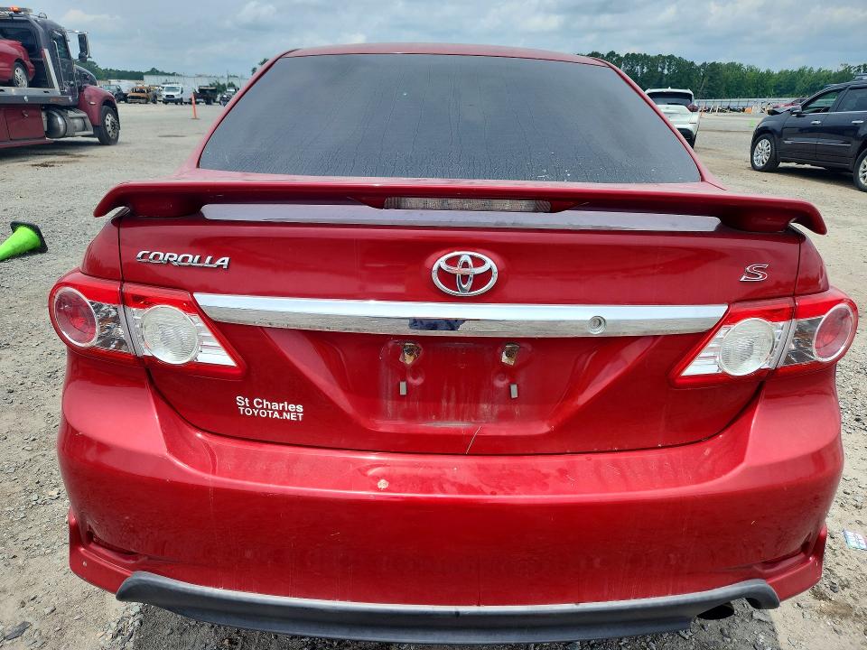 2012 Toyota Corolla VIN 5YFBU4EE4CP026037 COPART salvage auction — FRONT END, Nc - Salvage Certificate Of Title, sold $2,100 on 2026-07-20 (photo 6)