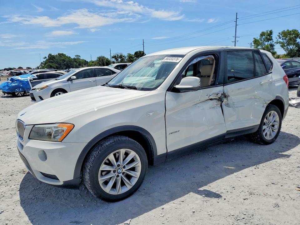 2014 BMW X3 VIN 5UXWX9C59E0D31220 COPART salvage auction — SIDE, Fl - Certificate Of Destruction, sold $1,000 on 2026-07-10 (photo 1)