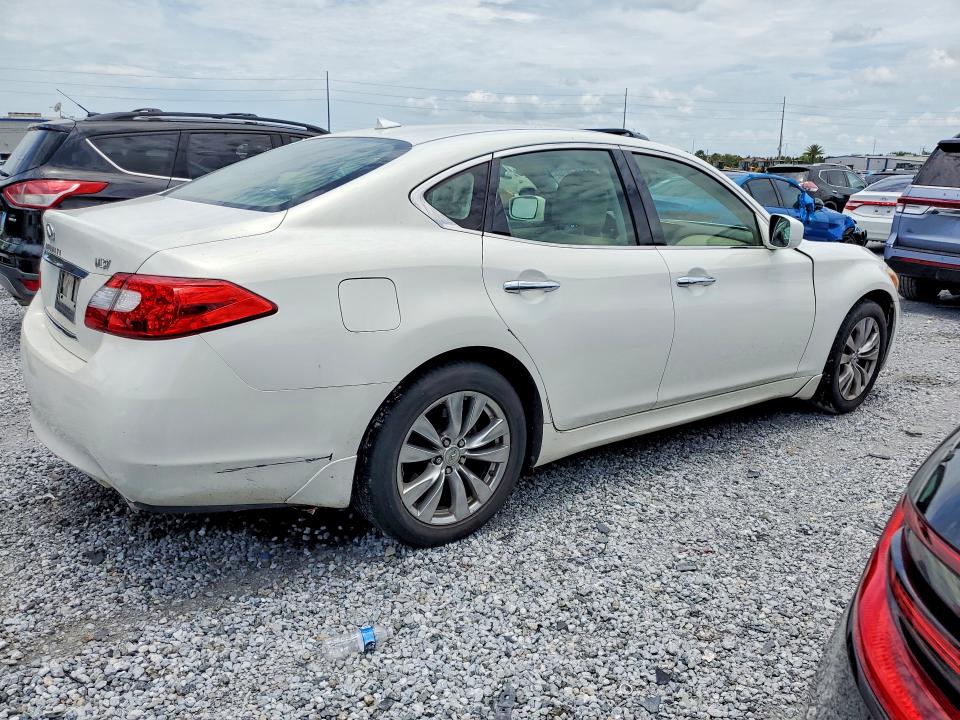 2012 Infiniti M VIN JN1BY1AP7CM335730 COPART salvage auction — FRONT END, Fl - Cert Of Title Slvg Rebuildable, sold $1,050 on 2026-07-17 (photo 3)