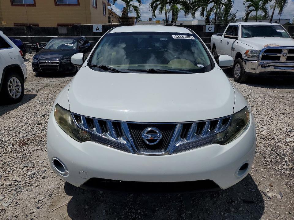 2010 Nissan Murano VIN JN8AZ1MU8AW012784 COPART salvage auction — REAR END, Fl - Cert Of Title Slvg Rebuildable, sold $575 on 2026-07-10 (photo 5)
