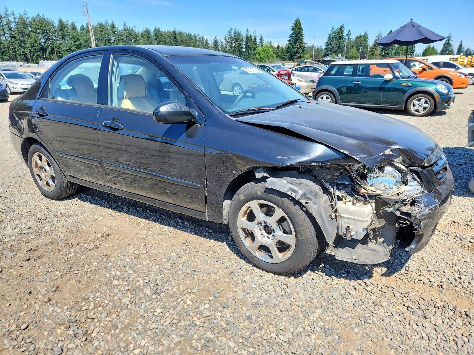 2005 Kia Spectra VIN KNAFE121555092723 COPART salvage auction — FRONT END, Wa - Bill Of Sale, sold $225 on 2026-07-07 (photo 4)