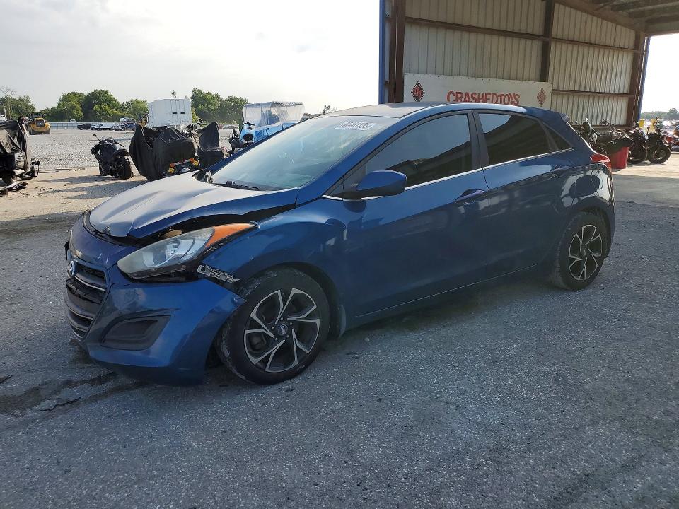 2016 Hyundai Elantra VIN KMHD35LH0GU304788 COPART salvage auction — FRONT END, FL - CERT OF TITLE SLVG REBUILDABLE, sold $850 on 2026-07-31 (photo 1)