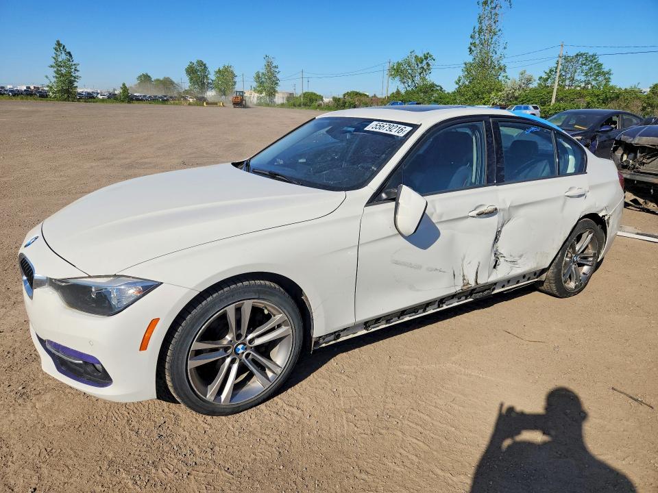 2016 BMW 3er VIN WBA8A3C53GK689729 COPART salvage auction — SIDE, Qc - Gravement Accidente, sold $2,850 on 2026-07-07 (photo 1)