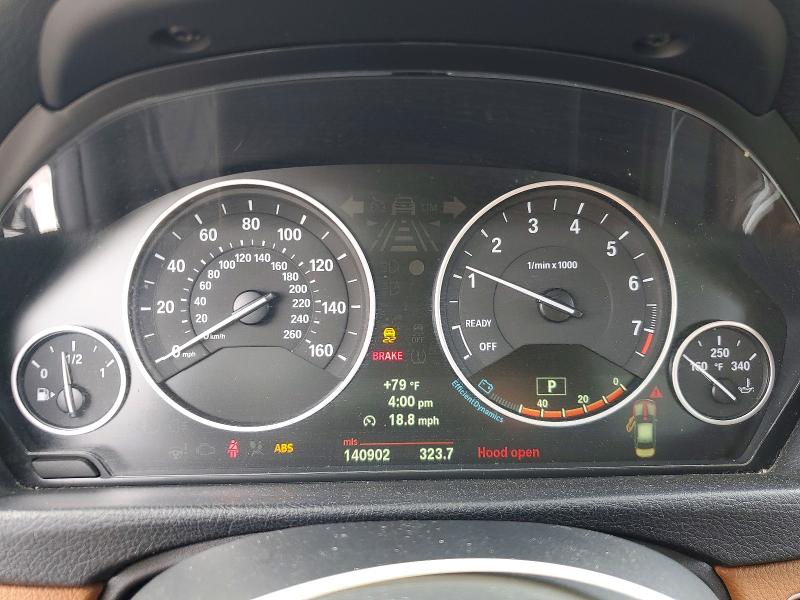 2013 BMW 3er VIN WBA3B5G56DNS01669 COPART salvage auction — FRAME DAMAGE, Ny - Mv-907A Salvage Certificate, sold $900 on 2026-08-12 (photo 9)