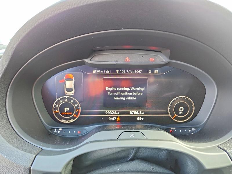 2019 Audi A3 VIN WAUJEGFF0KA089475 COPART salvage auction — REAR END, Tn - Salvage Certificate, sold $6,900 on 2026-07-27 (photo 9)