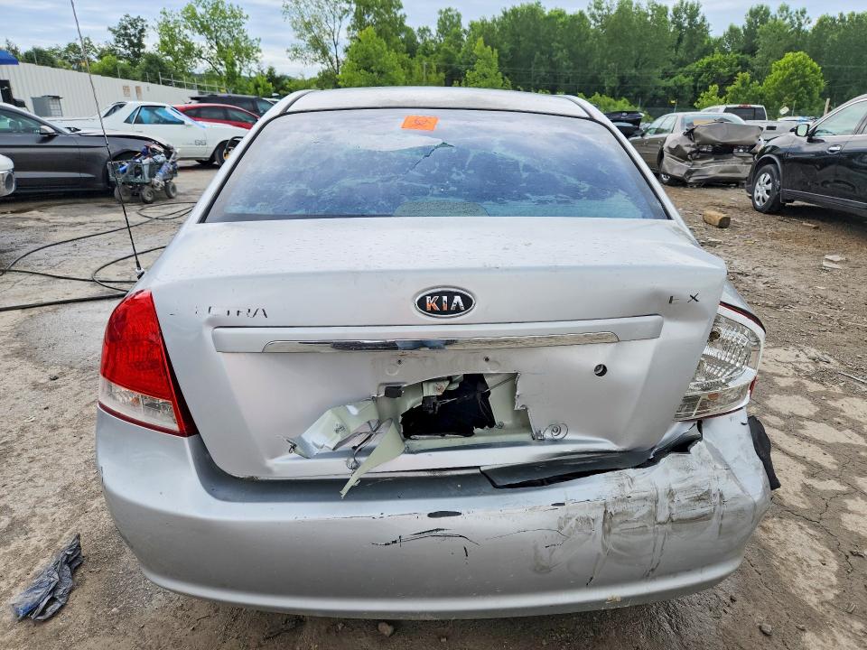 2007 Kia Spectra VIN KNAFE121075386288 COPART salvage auction — REAR END, KY - BILL OF SALE/PART ONLY/NO TITL, sold $275 on 2026-07-23 (photo 6)