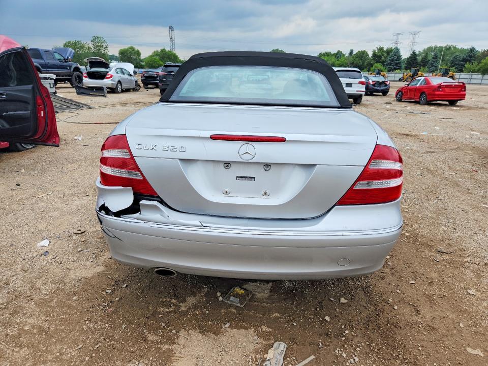 2004 Mercedes-benz Clk-class VIN WDBTK65G84T016353 COPART salvage auction — REAR END, Il - Salvage Certificate, sold $550 on 2026-07-30 (photo 6)