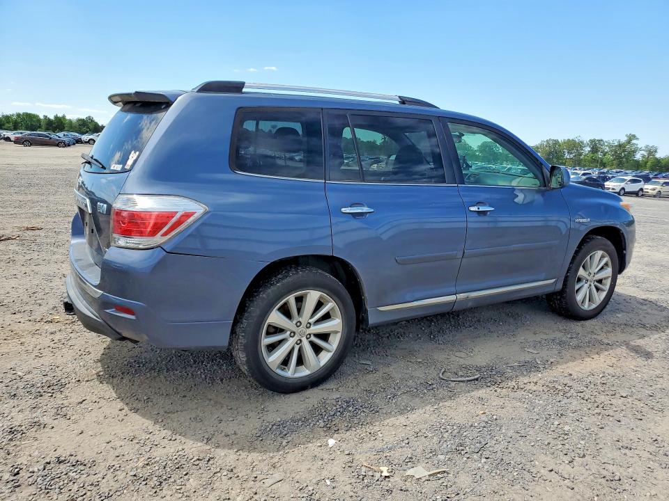 2012 Toyota Highlander VIN JTEDC3EHXC2010323 COPART salvage auction — WATER/FLOOD, Va - Cert Of Title-Salvage Water, sold $3,400 on 2026-07-15 (photo 3)