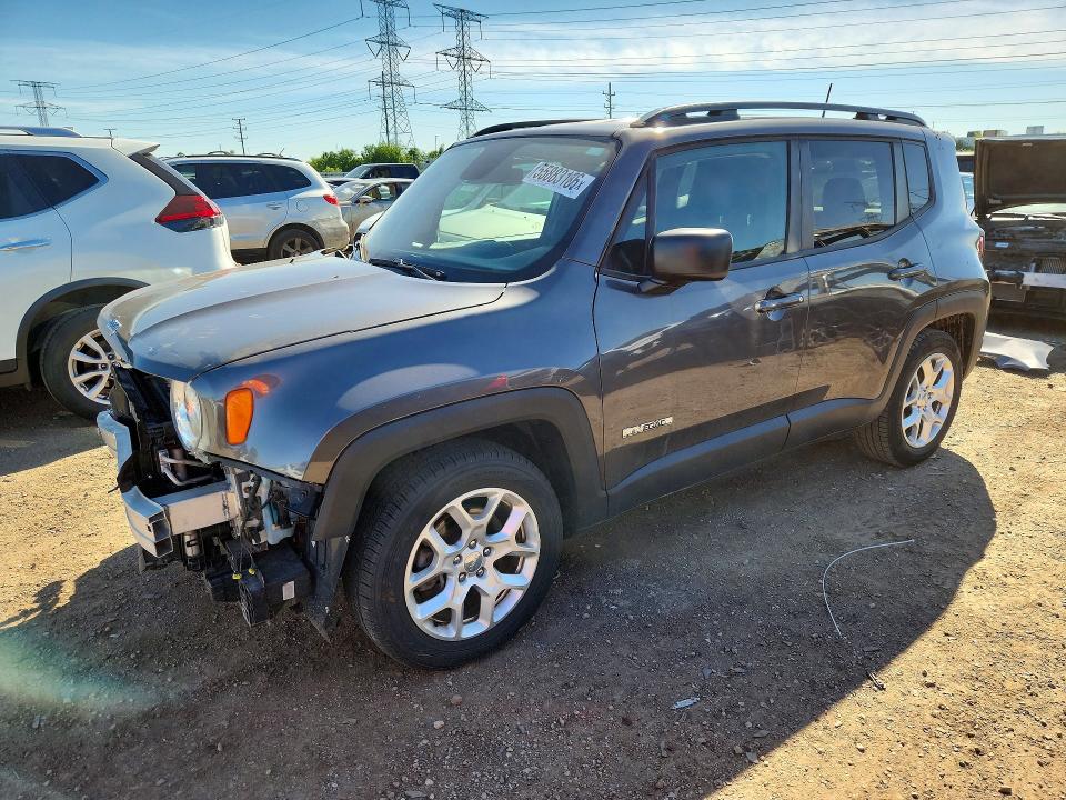 2018 Jeep Renegade VIN ZACCJABB7JPH03069 COPART salvage auction — FRONT END, Il - Salvage Certificate, sold $2,700 on 2026-07-09 (photo 1)