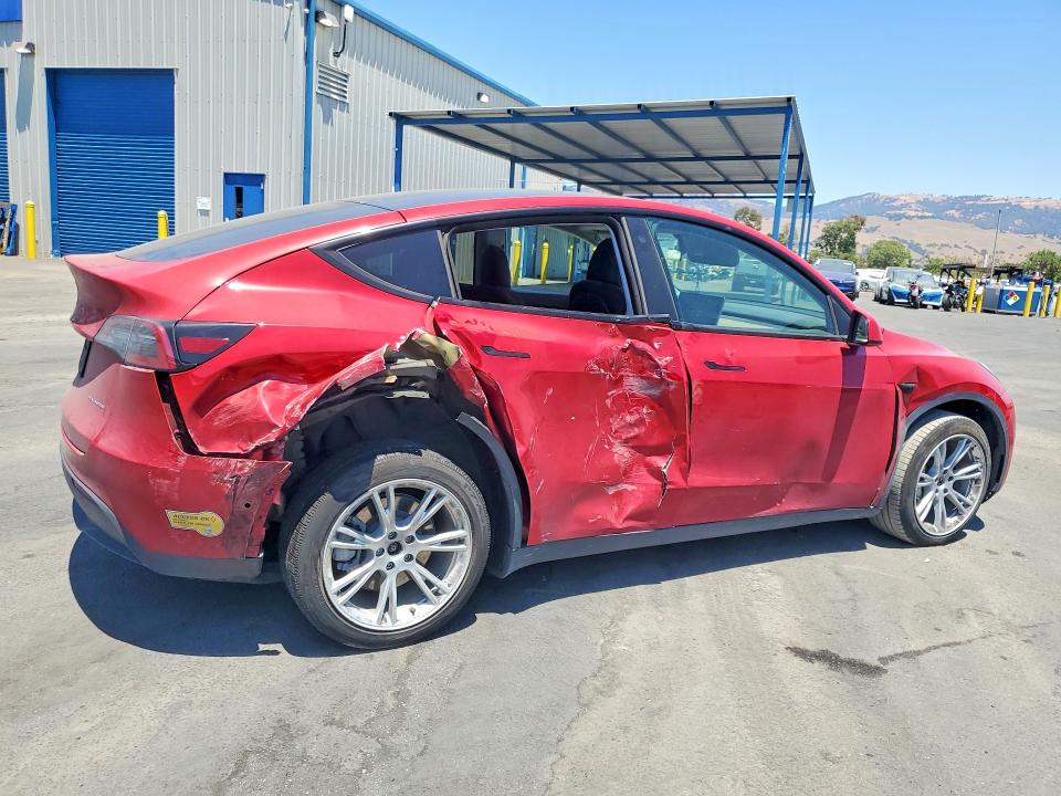 2021 Tesla Model y VIN 5YJYGDEE7MF271848 COPART salvage auction — SIDE, Ca - Salvage Certificate, sold $6,100 on 2026-07-23 (photo 3)