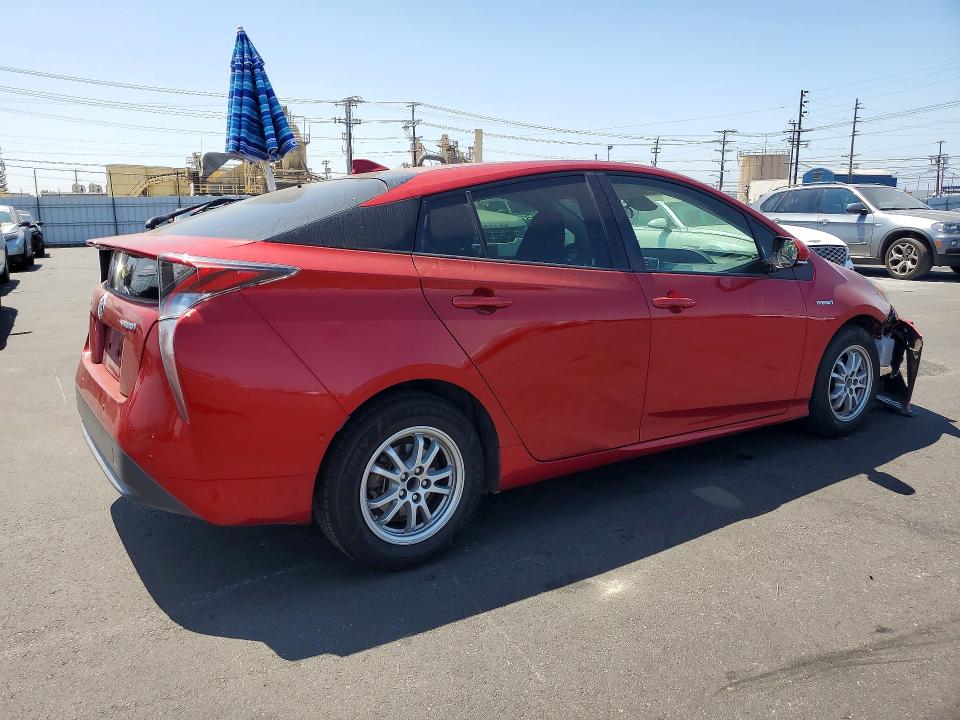 2017 Toyota Prius VIN JTDKBRFU1H3052992 COPART salvage auction — FRONT END, Ca - Salvage Certificate, sold $3,900 on 2026-07-27 (photo 3)