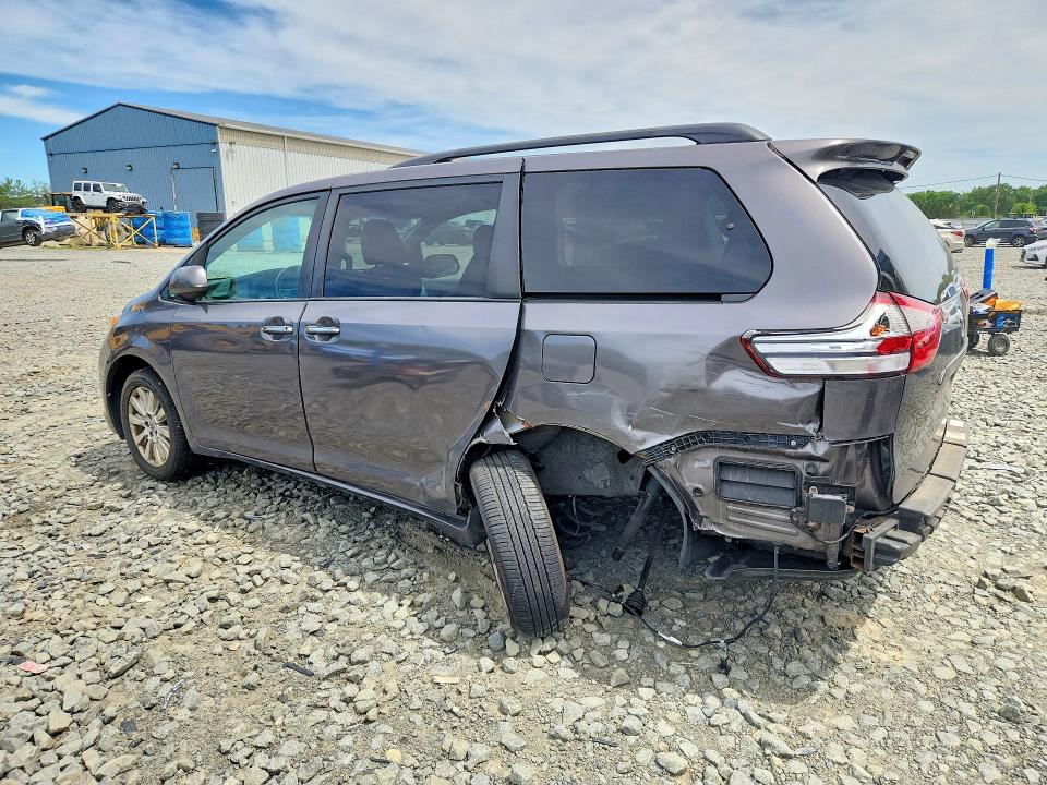 2015 Toyota Sienna VIN 5TDDK3DC1FS112278 COPART salvage auction — REAR END, Nj - Cert Of Title-Salvage, sold $1,700 on 2026-07-29 (photo 2)