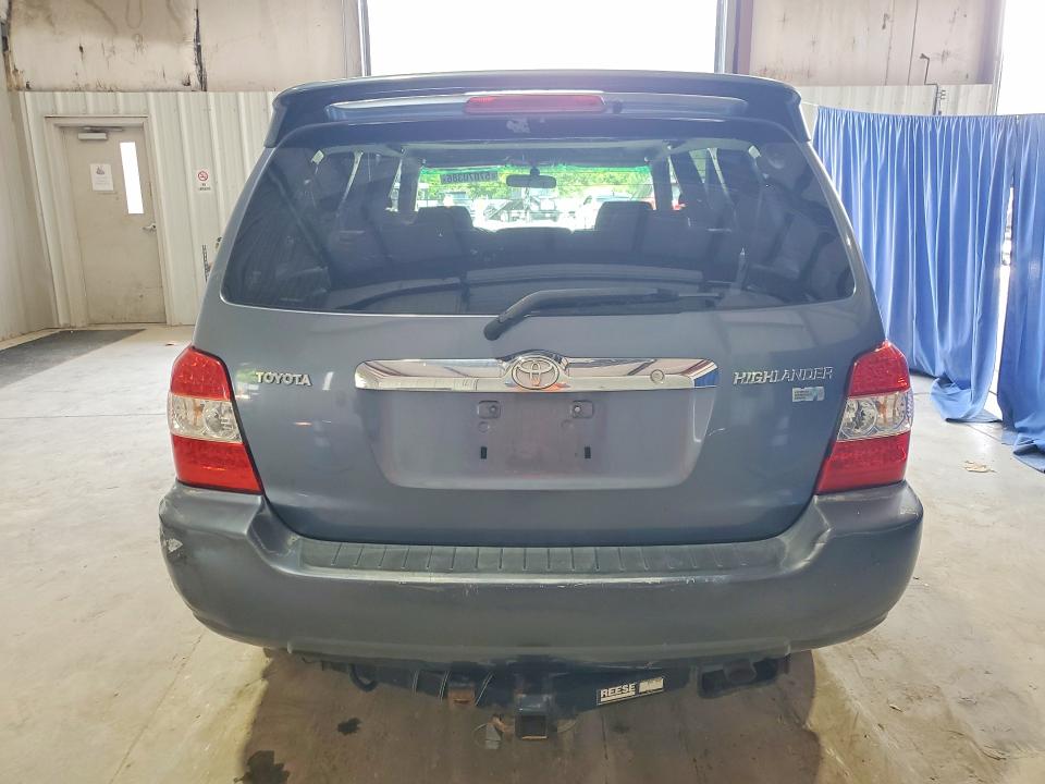 2006 Toyota Highlander VIN JTEDW21A660006070 COPART salvage auction — REAR END, Wv - Certificate Of Title, sold $700 on 2026-07-21 (photo 6)