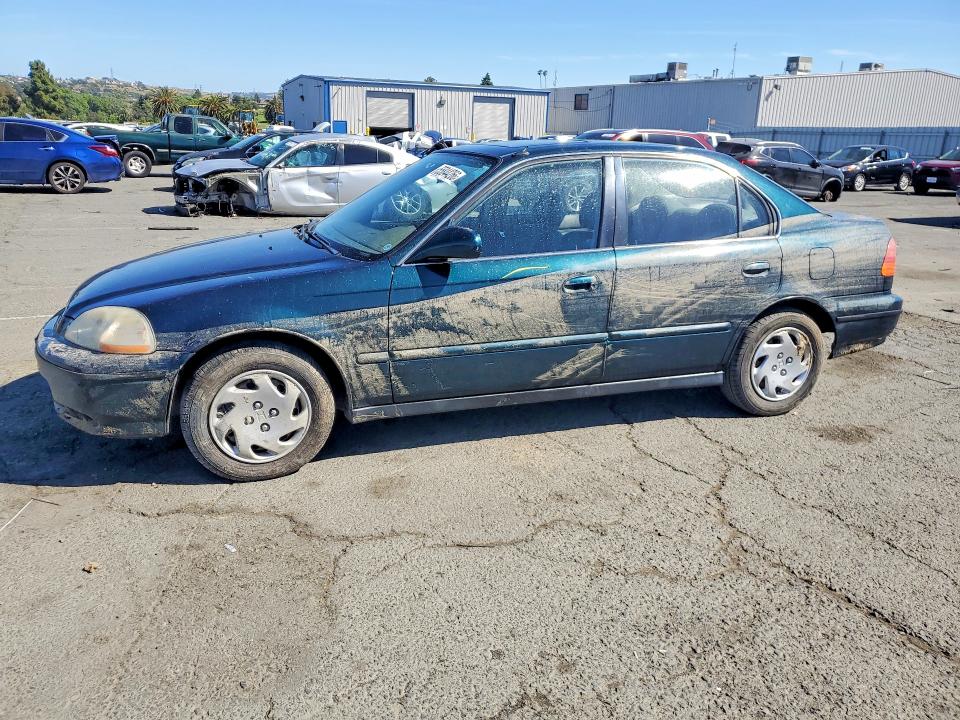 1997 Honda Civic VIN JHMEJ8648VS004660 COPART salvage auction — WATER/FLOOD, Ca - Salvage Certificate, sold $375 on 2026-07-10 (photo 1)