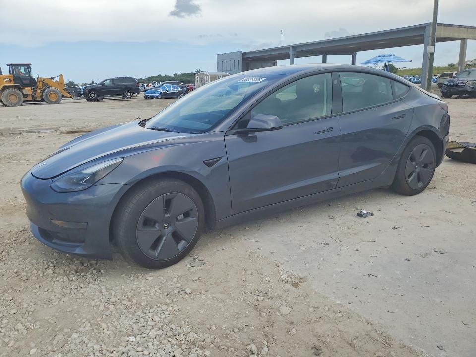 2023 Tesla Model 3 VIN 5YJ3E1EA9PF683950 COPART salvage auction — REAR END, FL - CERT OF TITLE SLVG REBUILDABLE, sold $1,950 on 2026-07-23 (photo 1)