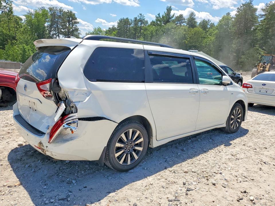 2018 Toyota Sienna VIN 5TDDZ3DC5JS188641 COPART salvage auction — REAR END, Ma - Cert Of Title-Salvage, sold $6,600 on 2026-07-08 (photo 3)