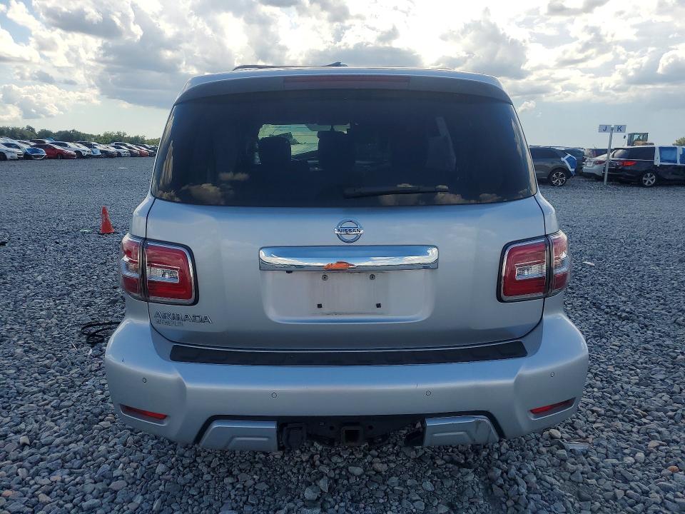 2018 Nissan Armada VIN JN8AY2ND4J9058666 COPART salvage auction — FRONT END, Fl - Cert Of Title Slvg Rebuildable, sold $1,500 on 2026-07-17 (photo 6)