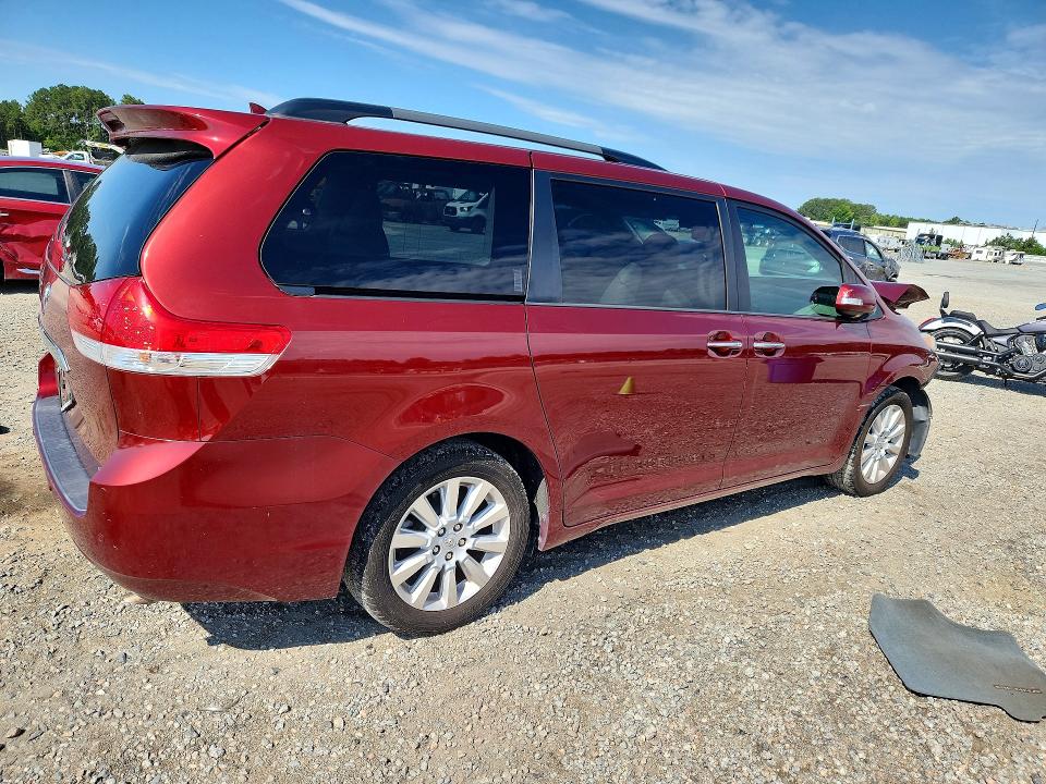 2014 Toyota Sienna VIN 5TDYK3DC1ES440848 COPART salvage auction — FRONT END, Nc - Salvage Certificate Of Title, sold $3,350 on 2026-07-13 (photo 3)