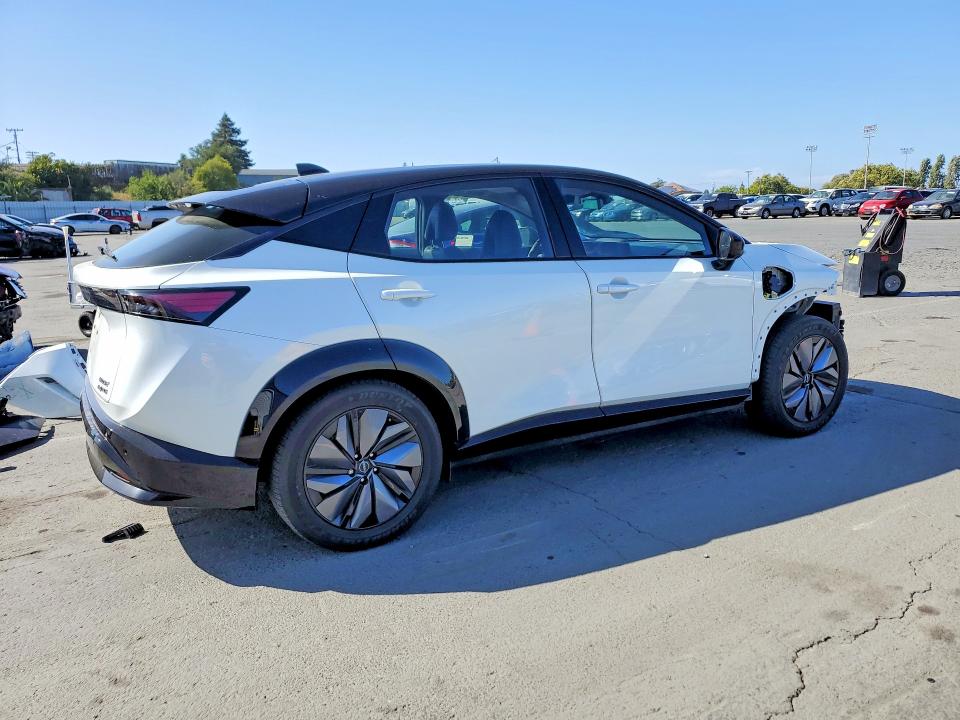 2024 Nissan Ariya VIN JN1DF0BB7RM735985 COPART salvage auction — FRONT END, Ca - Salvage Certificate, sold $12,700 on 2026-08-14 (photo 3)