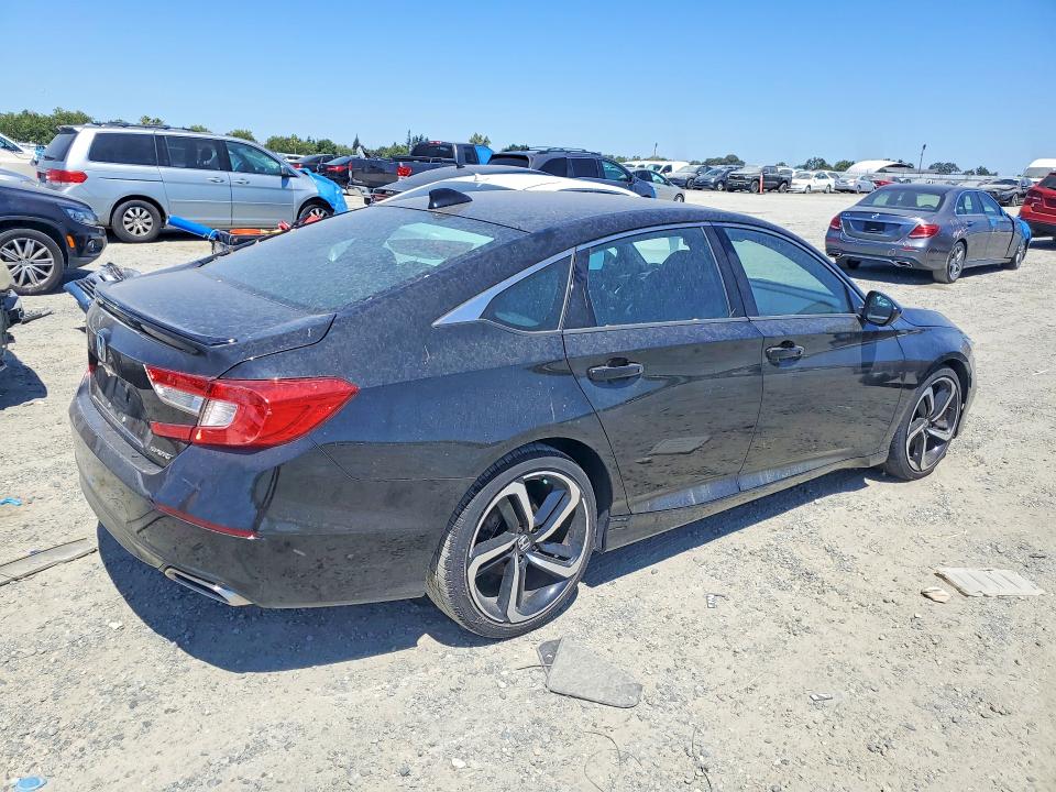 2018 Honda Accord VIN 1HGCV1F34JA267757 COPART salvage auction — VANDALISM, Ca - Salvage Certificate, sold $9,200 on 2026-07-30 (photo 3)