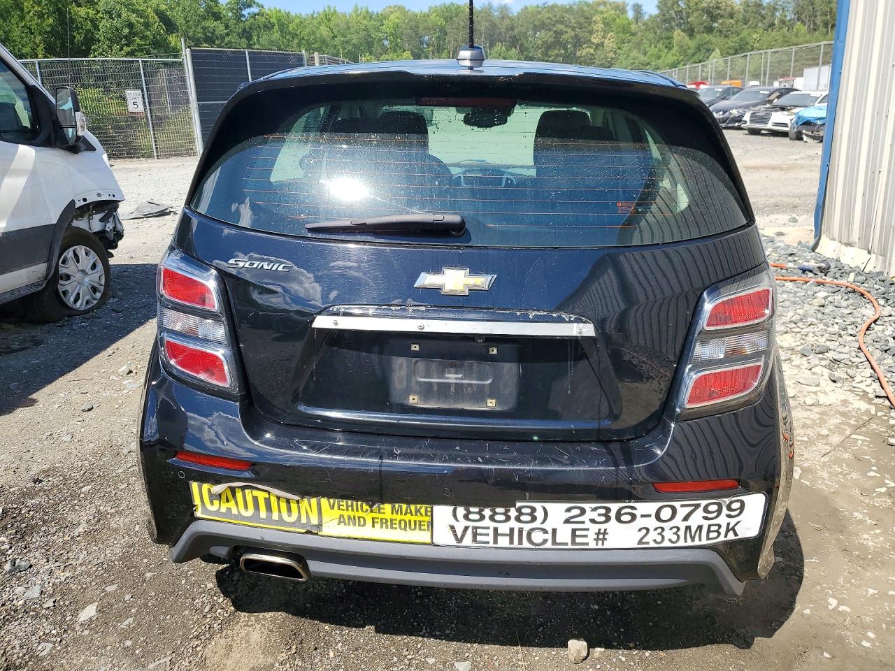 2019 Chevrolet Sonic VIN 1G1JG6SB6K4137000 COPART salvage auction — Minor Dent/Scratches, MD - CERTIFICATE OF TITLE, sold $650 on 2026-07-09 (photo 6)