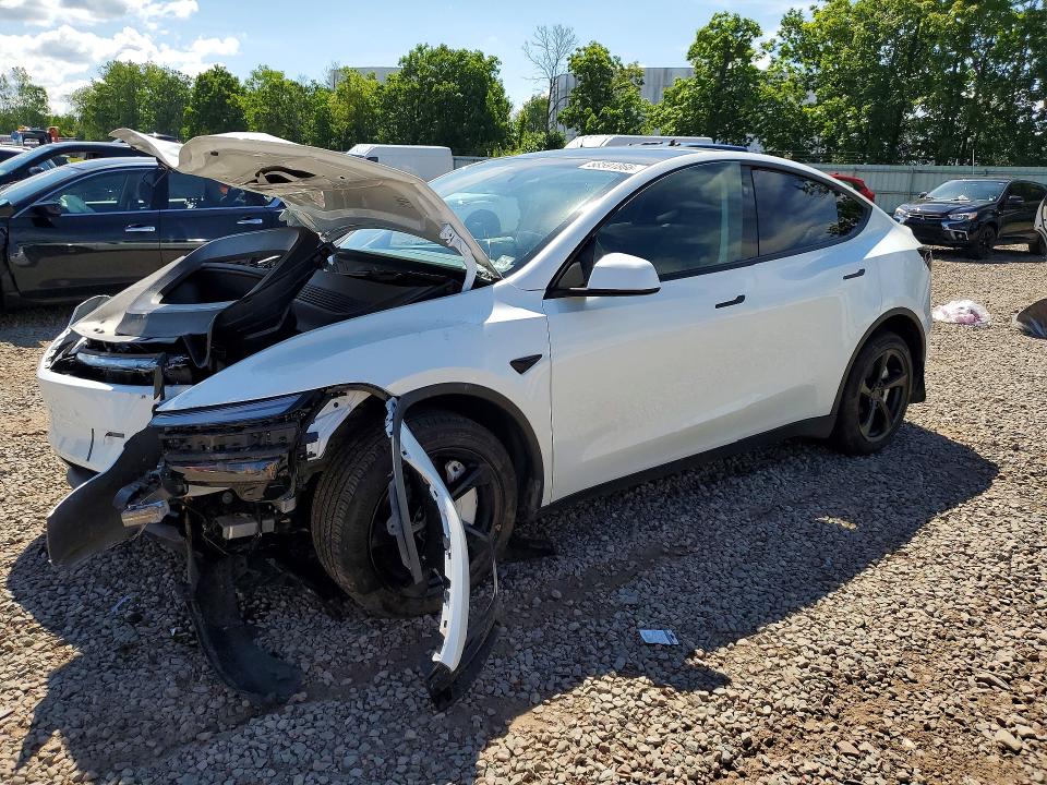 2026 Tesla Model y VIN 7SAYGDEE3TF338740 COPART salvage auction — FRONT END, Ny - Mv-907A Salvage Certificate, sold $250 on 2026-07-27 (photo 1)
