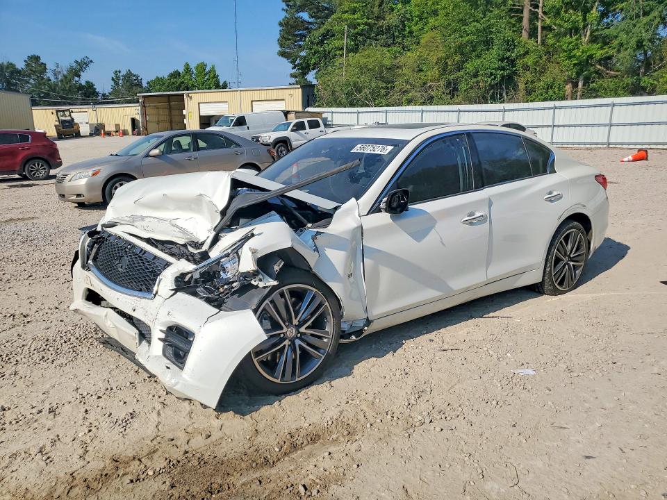 2014 Infiniti Q50 VIN JN1BV7AR7EM701881 COPART salvage auction — FRONT END, NC - SALVAGE CERTIFICATE OF TITLE, sold $475 on 2026-07-24 (photo 1)