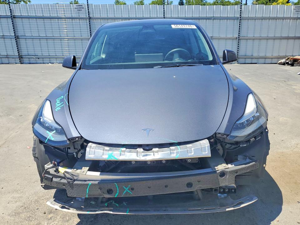 2022 Tesla Model y VIN 7SAYGDEE1NF571938 COPART salvage auction — FRONT END, Ca - Salvage Certificate, sold $8,200 on 2026-07-02 (photo 5)