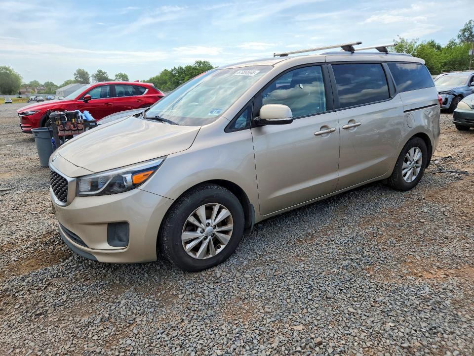 2016 Kia SEDONA VIN KNDMB5C11G6125240 COPART salvage auction — MECHANICAL, Nj - Certificate Of Title, sold $1,250 on 2026-07-10 (photo 1)