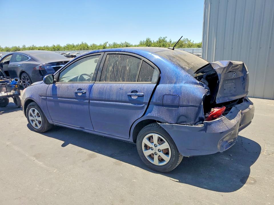 2011 Hyundai Accent VIN KMHCN4AC0BU613127 COPART salvage auction — REAR END, Ca - Salvage Certificate, sold $350 on 2026-07-09 (photo 2)