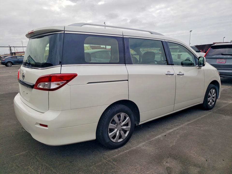 2014 Nissan Quest VIN JN8AE2KP0E9101526 COPART salvage auction — NORMAL WEAR, Ca - Dis/Dlr/Exp Only Clean Title, sold $1,800 on 2026-07-09 (photo 3)