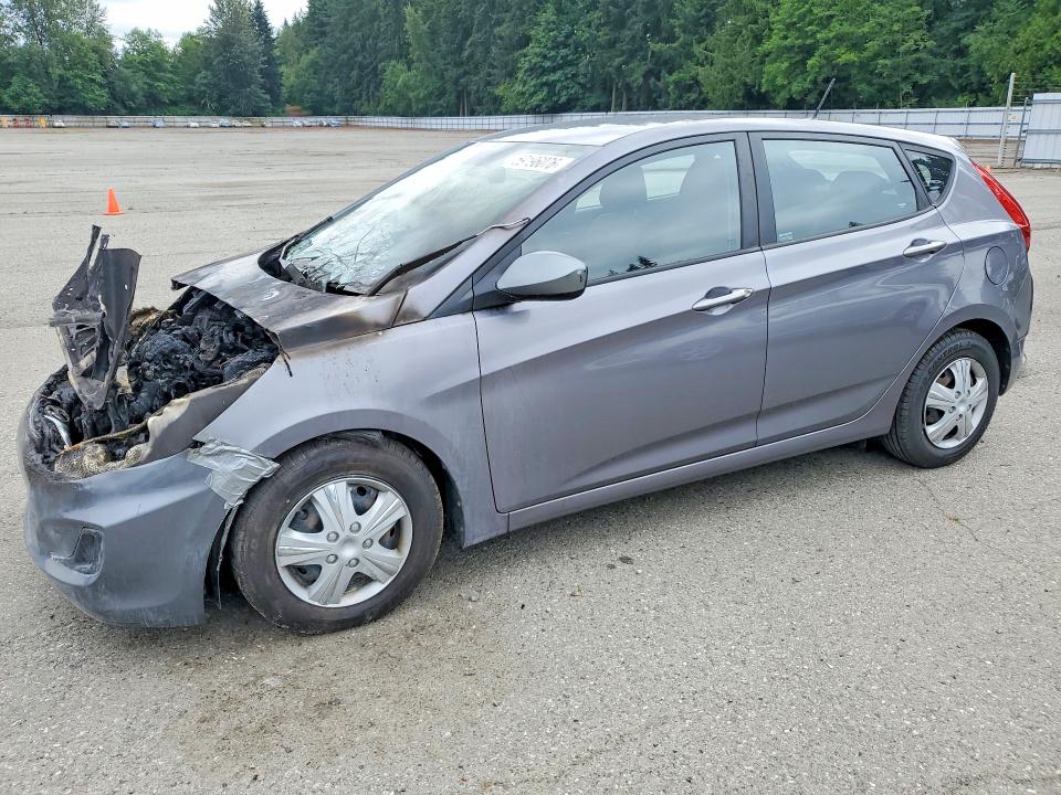 2014 Hyundai Accent VIN KMHCT5AE6EU147916 COPART salvage auction — Burn Engine, WA - BILL OF SALE, sold $250 on 2026-07-20 (photo 1)