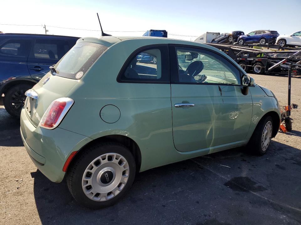 2016 Fiat 500 VIN 3C3CFFAR1GT136330 COPART salvage auction — SIDE, Nv - Salvage Title, sold $975 on 2026-07-27 (photo 3)