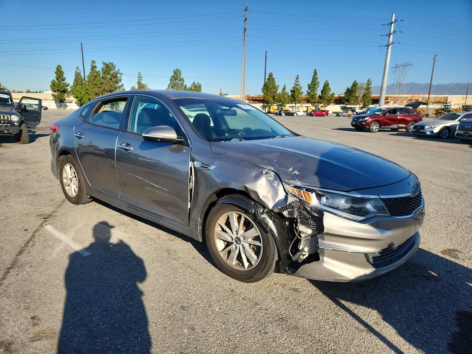 2016 Kia Optima VIN 5XXGT4L36GG072333 COPART salvage auction — FRONT END, Ca - Salvage Certificate, sold $1,250 on 2026-07-28 (photo 4)