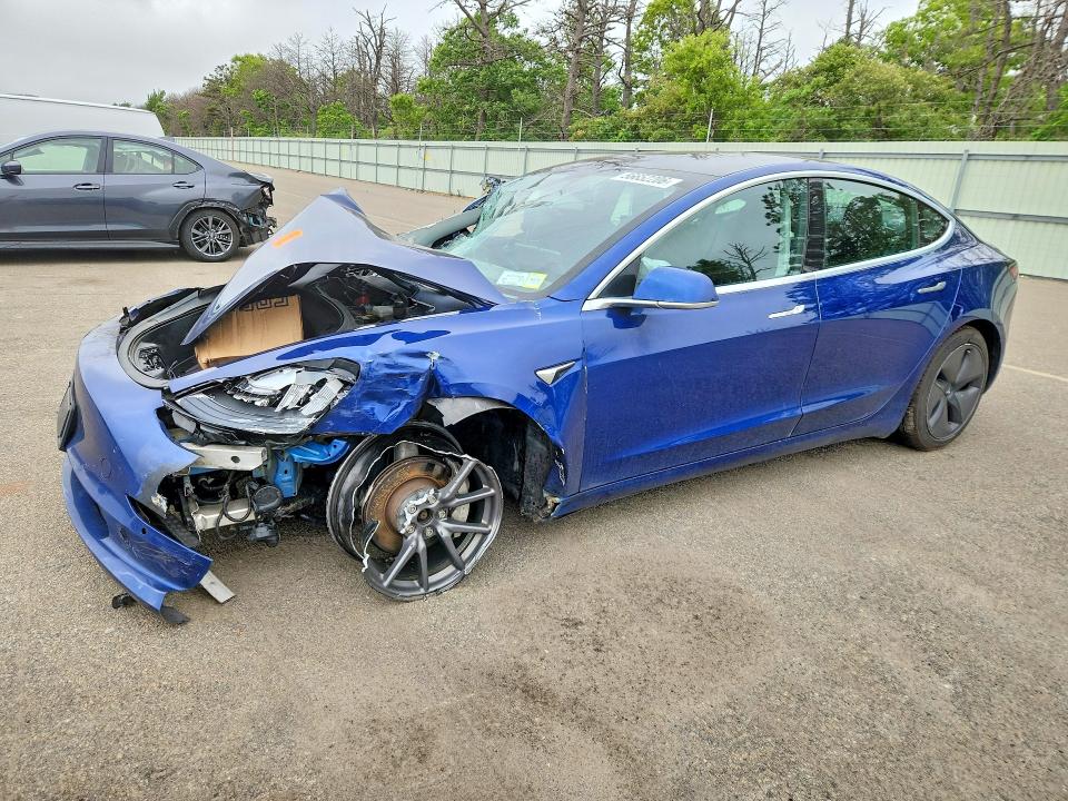 2020 Tesla Model 3 VIN 5YJ3E1EB1LF617640 COPART salvage auction — FRONT END, Ny - Mv-907A Salvage Certificate, sold $2,400 on 2026-07-20 (photo 1)