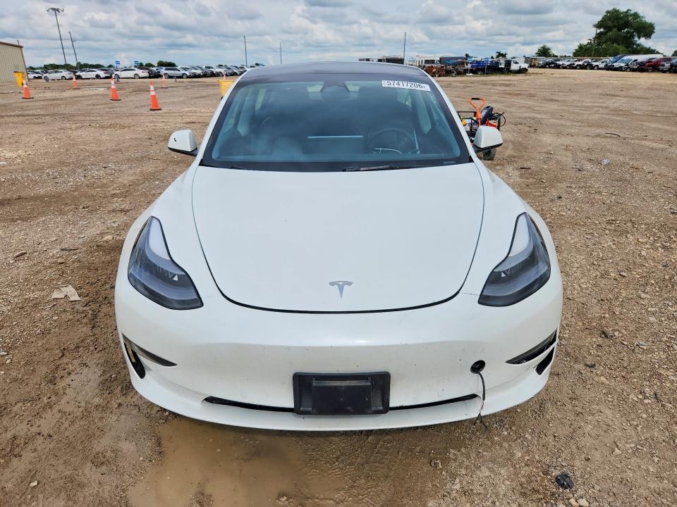 2022 Tesla Model 3 VIN 5YJ3E1EB1NF196263 COPART salvage auction — SIDE, TX - SALVAGE VEHICLE TITLE (P), sold $6,000 on 2026-07-29 (photo 5)
