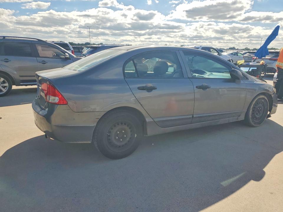 2010 Honda Civic VIN 2HGFA1F35AH314742 COPART salvage auction — DAMAGE HISTORY, Tx - Salvage Vehicle Title, sold $650 on 2026-07-02 (photo 3)